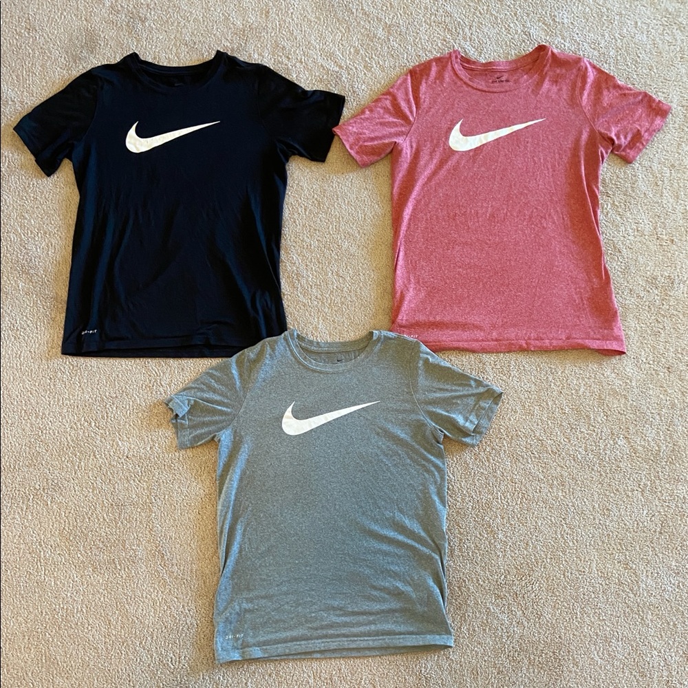 3 Nike Short Sleeve Tee (Black, Gray, Salmon)